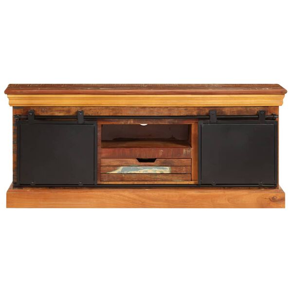 vidaXL Meuble TV 110 x 30 x 45 cm Bois de récupération massif