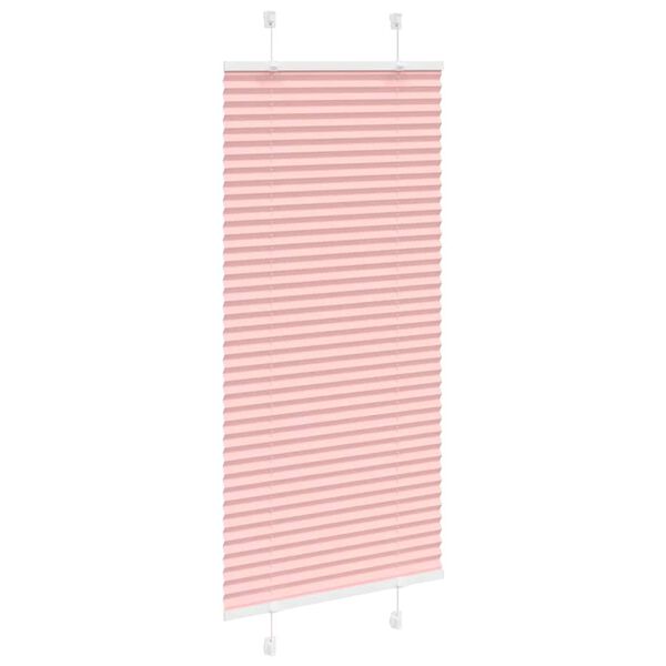 vidaXL Store pliss&eacute; rose 60x150 cm largeur du tissu 59,4 cm polyester