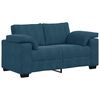 vidaXL Canap&eacute; deux places bleu 160x77x82 cm velours