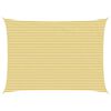 vidaXL Voile d'ombre 5 x 6 m HDPE Rectangulaire Jaune et blanc