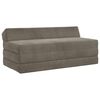 vidaXL Canap&eacute;-lit pliable Gris clair 120 x 60 x 49 cm Tissu