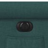 vidaXL Fauteuil inclinable &eacute;lectrique Vert fonc&eacute; Tissu