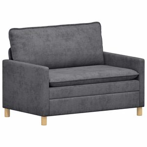 vidaXL Canap&eacute; Gris fonc&eacute; 126 x 81 x 87,5 cm Polyester