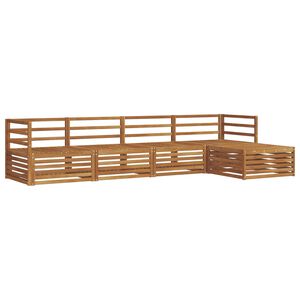 vidaXL Ensemble de canap&eacute;s d'ext&eacute;rieur 5 pc Naturel