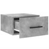 vidaXL Tables de chevet murales 2 pcs gris b&eacute;ton 35x35x20 cm