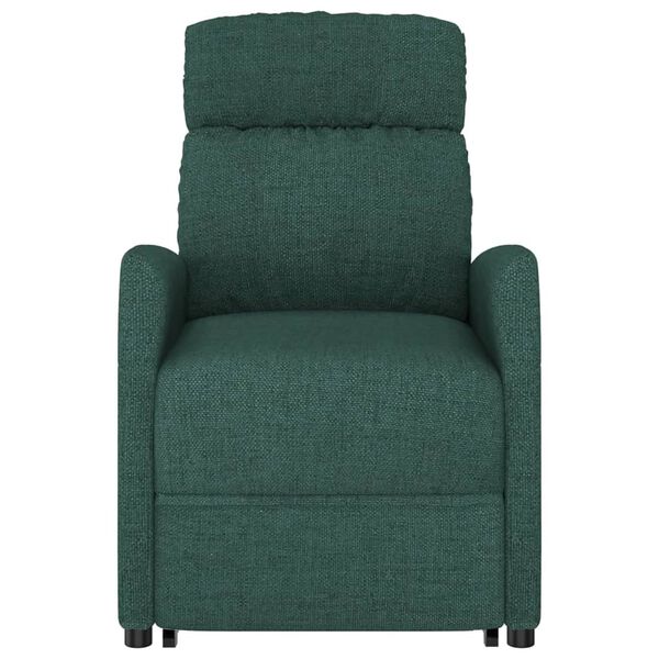 vidaXL Fauteuil Vert fonc&eacute; Tissu