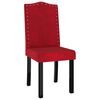 vidaXL Chaises &agrave; manger lot de 2 rouge bordeaux velours