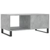 vidaXL Table basse gris b&eacute;ton 90x50x40 cm bois d'ing&eacute;nierie