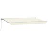 vidaXL Cadre d'auvent Cr&egrave;me 400 x 200 cm Polyester avec rev&ecirc;tement PU