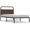 vidaXL Cadre de lit sans matelas 100x200 cm ch&ecirc;ne marron