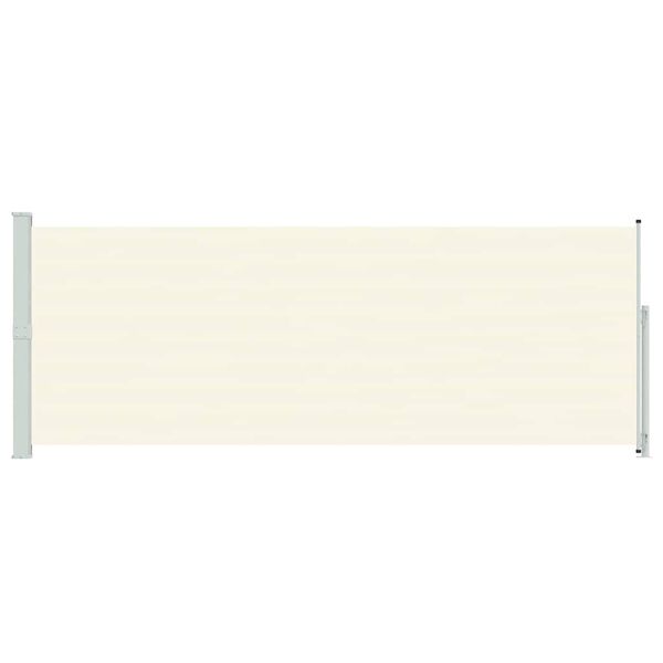 vidaXL Auvent lat&eacute;ral r&eacute;tractable de patio 180x500 cm Cr&egrave;me
