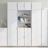vidaXL Armoire de rangement blanc 70x42,5x225 cm bois d'ing&eacute;nierie