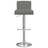 vidaXL Tabourets de bar lot de 2 gris similicuir