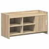vidaXL Cabinet &agrave; chaussures avec porte Ch&ecirc;ne Sonoma 100 x 39,5 x 51 cm