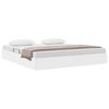 vidaXL Lit de Rangement Blanc pur 183 x 213 cm Simili cuir