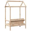 vidaXL Banc avec toit 117,5x70x176,5 cm bois de pin massif