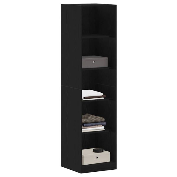 vidaXL Armoire Ch&ecirc;ne noir 50 x 50 x 200 cm Bois d'ing&eacute;nierie