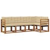 vidaXL Ensemble de canap&eacute;s d'ext&eacute;rieur 5 pc Naturel et Beige