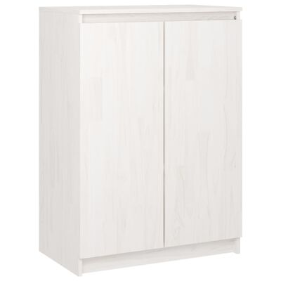 vidaXL Armoires latérales 3 pcs blanc Bois de pin massif