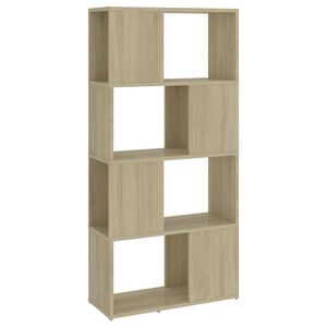 vidaXL Biblioth&egrave;que/S&eacute;parateur de pi&egrave;ce Ch&ecirc;ne Sonoma 60x24x124,5 cm