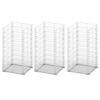 vidaXL Jeu de panier de gabion 3 pcs Fil galvanisé 25x25x50 cm