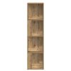 vidaXL Armoire d'angle ch&ecirc;ne artisanal 33x33x132 cm bois d'ing&eacute;nierie