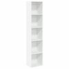 vidaXL Biblioth&egrave;que blanc 40x30x189 cm bois d'ing&eacute;nierie