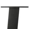 vidaXL Pieds de table console 4 pièces Anthracite 72 cm Acier