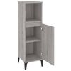 vidaXL Armoire salle de bain sonoma gris 30x30x100 cm