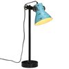 vidaXL Lampe de bureau 25 W bleu d&eacute;lav&eacute; 15x15x55 cm E27