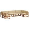 vidaXL Ensemble de canap&eacute;s d'ext&eacute;rieur 10 pc Naturel et Beige