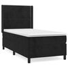 vidaXL Sommier &agrave; lattes de lit et matelas Noir 80x200 cm Velours