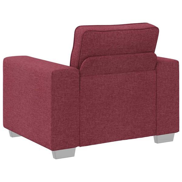 vidaXL Canap&eacute; 59cm Bordeaux tissu