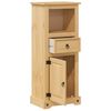 vidaXL Armoire de salle de bain Corona 45x33x110 cm bois de pin massif