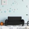 vidaXL Canapé pour enfants noir 70x45x30 cm tissu