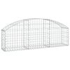 vidaXL Panier de gabions arqu&eacute; 150x30x40/60 cm Fer galvanis&eacute;