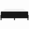 vidaXL Lit &agrave; ressorts avec matelas Noir 140 x 190 cm tissu