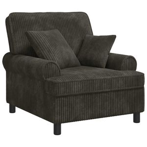 vidaXL Fauteuil XL avec coussins Anthracite Tissu &agrave; 1,5 lignes