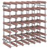 vidaXL Casier &agrave; bouteilles pour 42 bouteilles Marron Bois pin solide