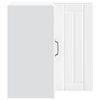 vidaXL Armoire d'angle murale de cuisine Lucca blanc bois d'ing&eacute;nierie