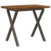 vidaXL Table &agrave; manger carr&eacute;e 90 x 55 x 75 cm Bois d'Acacia Massif