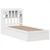 vidaXL Cadre de lit sans matelas blanc 90x190 cm bois de pin massif