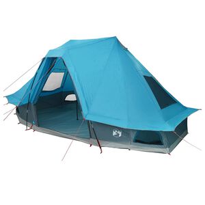 vidaXL Tente Tipi avec toit Bleu 466 x 310 x 240 cm taffetas