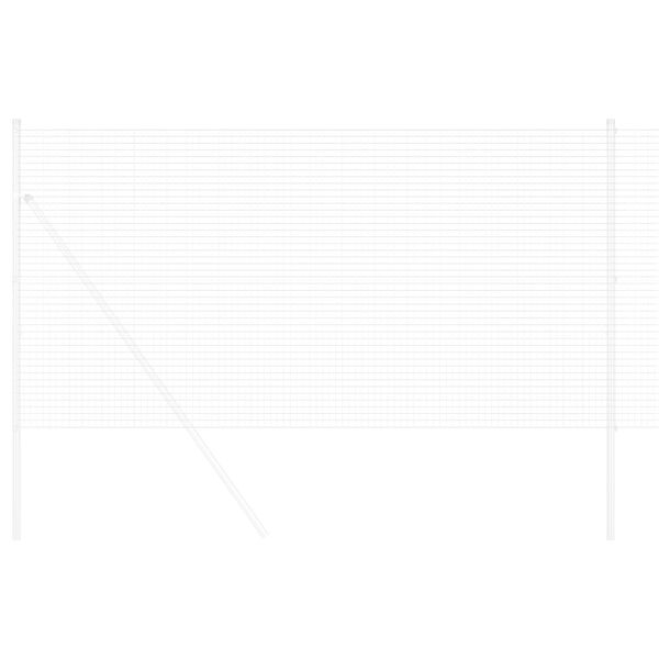 vidaXL Cl&ocirc;ture en fil soud&eacute; Argent 1.4 x 10 m