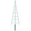 vidaXL Guirlande lumineuse de sapin de No&euml;l avec piquet et m&acirc;t 180 cm