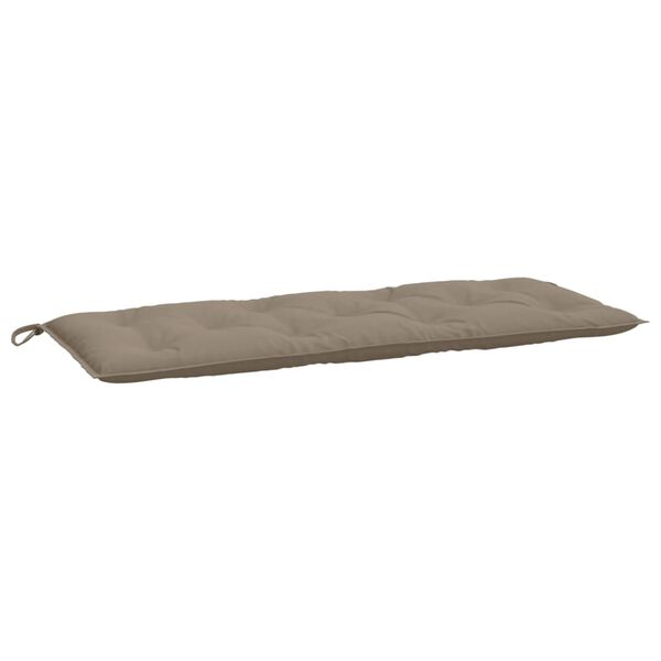 vidaXL Coussin de banc de jardin taupe 120x50x7 cm tissu oxford