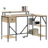 vidaXL Bureau Ch&ecirc;ne Sonoma 120 x 79 x 86,5 cm Bois d'ing&eacute;nierie