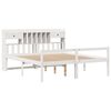 vidaXL Lit biblioth&egrave;que sans matelas blanc 180x200 cm bois pin massif
