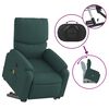 vidaXL Fauteuil inclinable de massage Vert fonc&eacute; Tissu