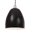 vidaXL Lampe suspendue industrielle 25 W Noir Rond 42 cm E27